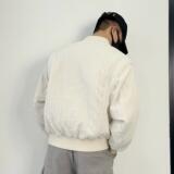 8807-P168新款加厚棉衣男士宽松纯色棒球领保暖棉服夹克-ZX1305，男装夹克，星座1305