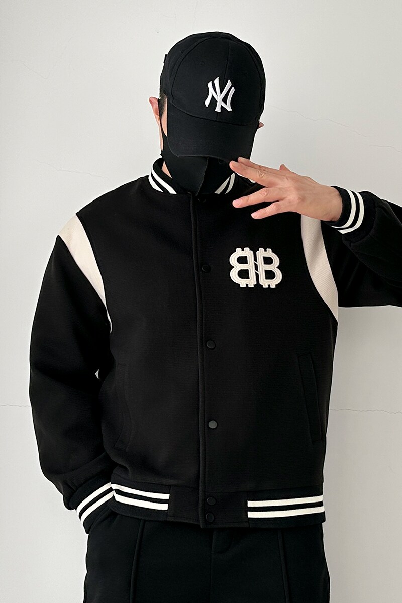 8366-P175新款休闲棉衣夹克宽松情侣棒球服撞色飞行立领外套潮,男装夹克,星座1305