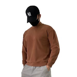 A1005-P40秋冬百搭卫衣男士宽松纯色半高领打底衫长袖T恤 XZ1005图片