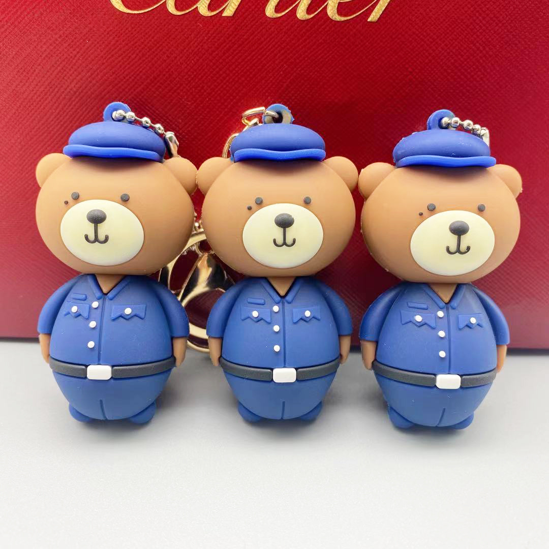 你是我的城池营垒白敬亭邢克垒同款泪痣熊钥匙扣女精致车钥匙挂饰