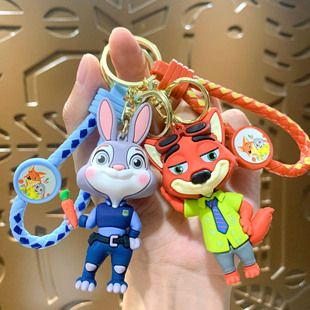 新款疯狂动物城挂饰卡通玩偶朱迪公仔萌趣钥匙扣卡通可爱包包挂件