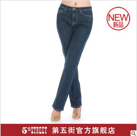 新品第五街5th street女装A-12有機棉直筒裤牛仔长裤01615442|ruв категории Женская одежда, джинсы - от Buy2taobao.com для оказания профессиональной услуги покупки агента Taobao
