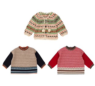 正品现货 CBC 英国CARAMEL 婴幼儿宝宝复古海报款套头毛衣 2色