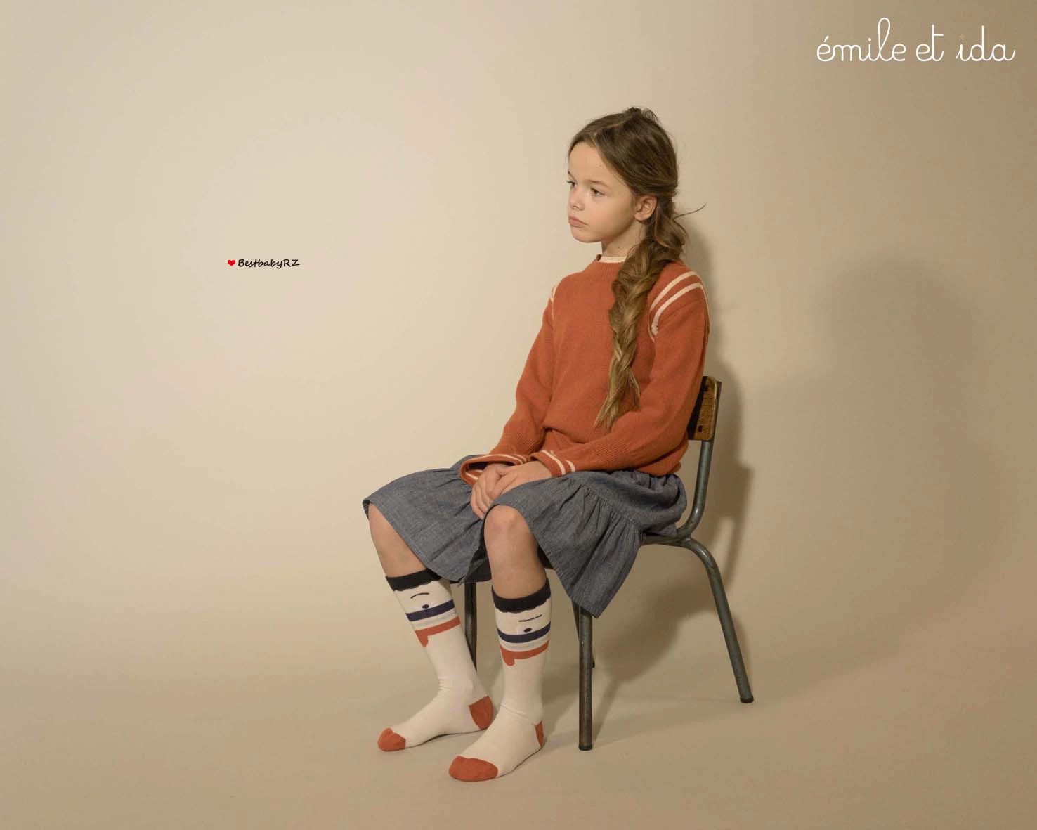 法国Emile Et Ida 时尚棉质舒适中筒袜 多尺寸正品 拆除不退换