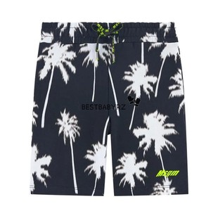 正品现货 意大利MSGM童装新品 儿童棉质棕榈度假休闲运动短裤卫裤