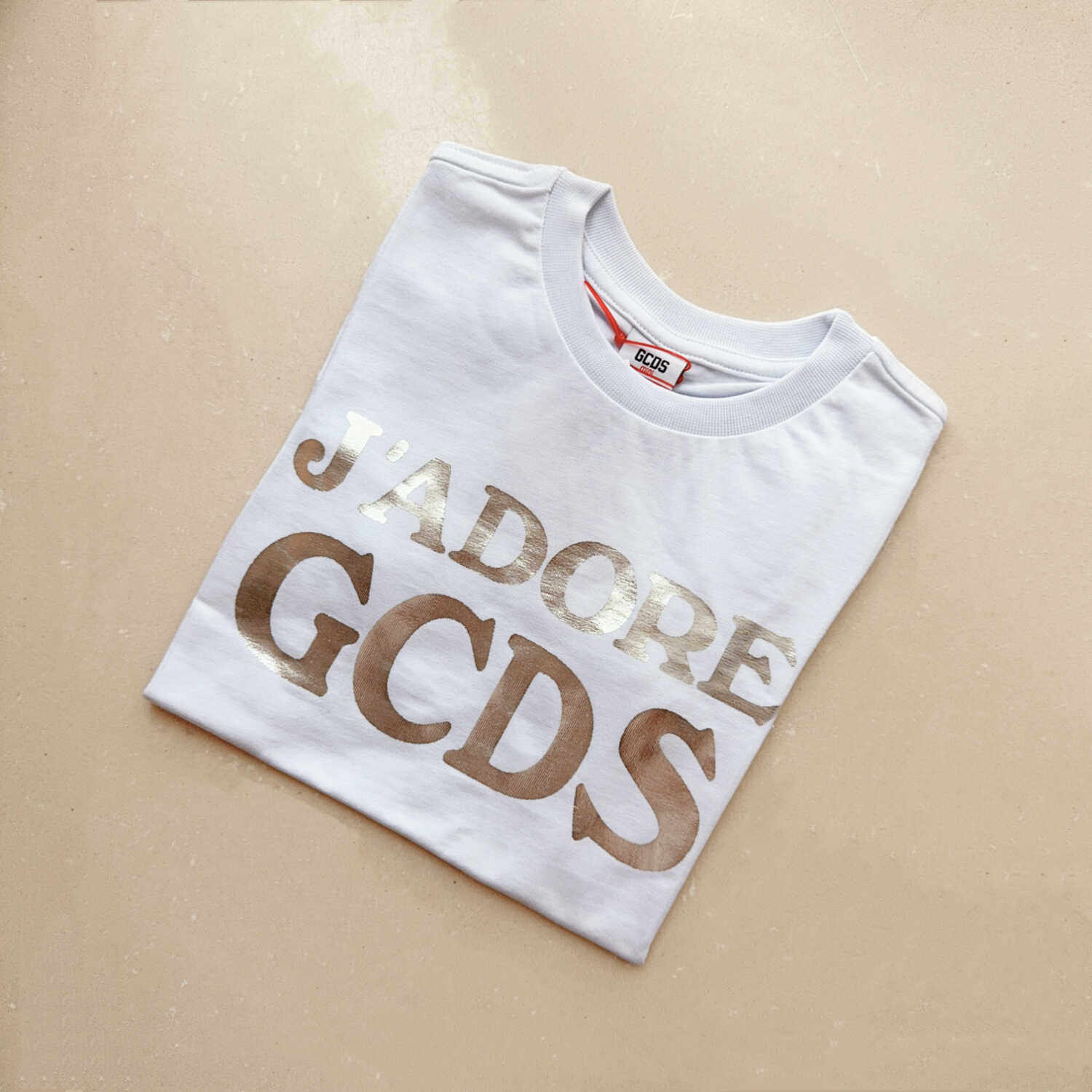 印花圆领长袖T恤gcds童装图片