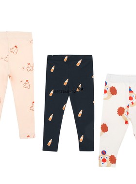 断码特价 西班牙tinycottons婴童男女宝宝柔软纯棉舒适打底裤长裤