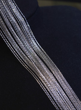 PT900卡链针式万能链DIY珍珠吊坠项链配件饰品精工日常简约百搭