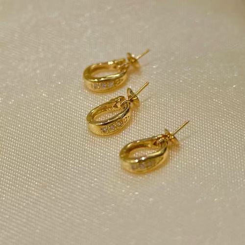 18k金钻石9-12mm天然珍珠吊坠配件小版瓜子万能扣裸珠diy空托配件