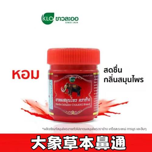 泰国进口KHAOLAOR象牌鼻通薄荷学生开车上班提神醒脑缓解晕车鼻塞