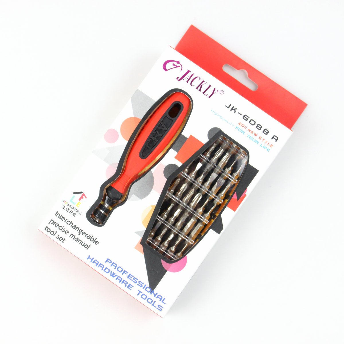 杰克利 JK-6088AB 多合一电工组合批套筒螺丝刀 拆机工具 38合1