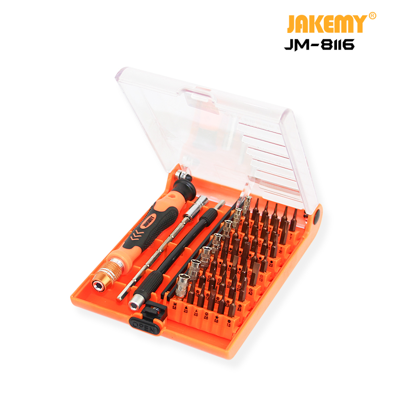 JAKEMY 杰科美 45合1 帶鑷子螺絲刀套裝螺絲批 JM-8115 JM-8116