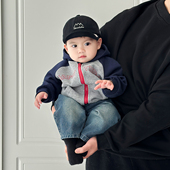 超洋气儿童拉链连帽上衣宽松卫衣婴儿衣服 外套长袖 韩版 男宝宝春装