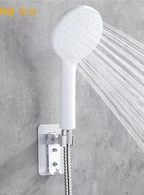 anma安玛正品增压单功能手持花洒头白色沐浴淋蓬头4分通用连接管