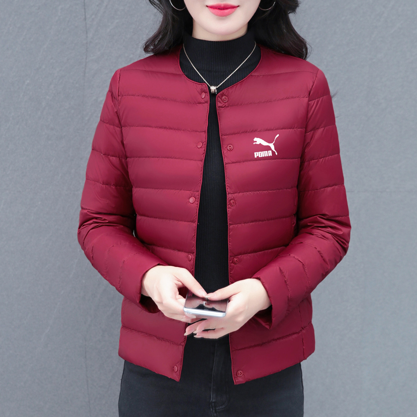 奥莱专柜轻薄短款羽绒服女士冬季2025新款高端品牌小个子保暖外套