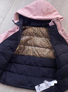 清仓DS羽绒服黑金蓄热男女儿童加厚工装款外套连帽中长款2025新款