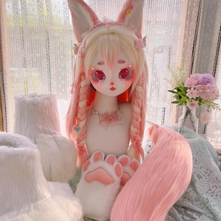 Kig系兽头定制委托 动漫cosplay furry兽装兽爪狐狸小猫儿童全套
