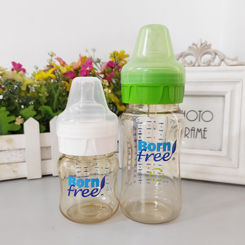 【样品特价】美国Born Free婴儿宽口径防胀气PES奶瓶150ml/260ml
