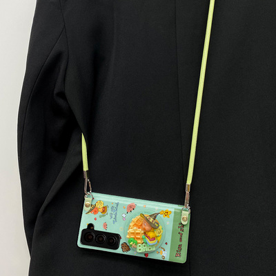 慢慢大王星星人磁吸支架适用于三星ZFold5手机壳ZFOLD6折叠屏zfold5/6/7中轴全包防摔W25保护套