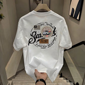 专柜捡漏清仓春夏潮流新款 美式 宽松男女个性 奥特莱斯 印花短袖 t恤