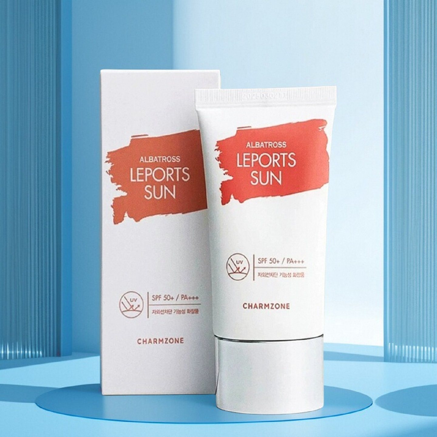 韩国婵真信天翁防晒霜SPF50+水润养肤清爽防水防汗高倍官方正品
