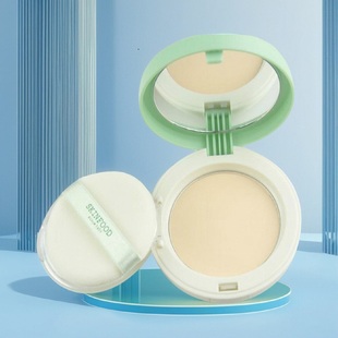 粉饼控油定妆持久韩国化妆品skinfood思亲肤青葡萄保湿亮白遮瑕
