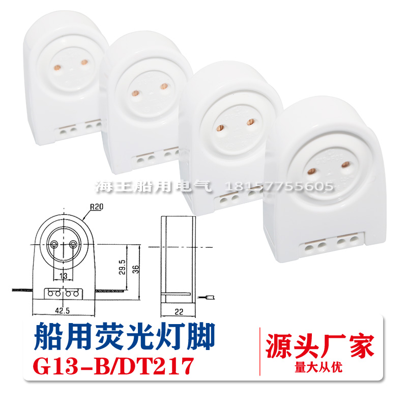 DT217G13-B船用灯脚T8灯角