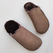 外贸原单羊皮毛一体日常居家大棉鞋 冬季 真皮纯羊毛防滑包头女拖鞋