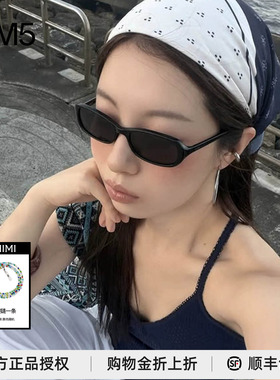 在途Code轻薄椭圆防UV墨镜