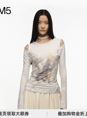 J1M5买手店 NACHE 24秋冬新品 肩膀镂空修身打底衫 设计师品牌