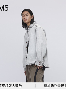 J1M5买手店 CORNER STONE 24秋冬新品 前短后长水洗牛仔衬衫