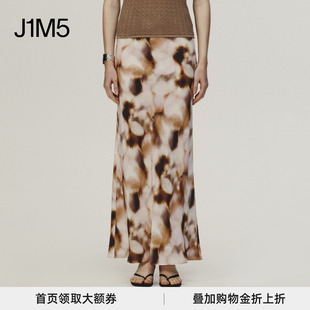 J1M5买手店 AETNA PROJECT 25春夏 晕染印花长半裙 设计师品牌
