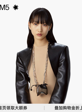 J1M5买手店ATELIERSO爱心钩系列擦蜡皮拼接迷你月牙包 21AWTO141