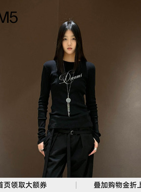 J1M5买手店 Ann Demeulemeester 26早春 DREAMS图案修身长T恤