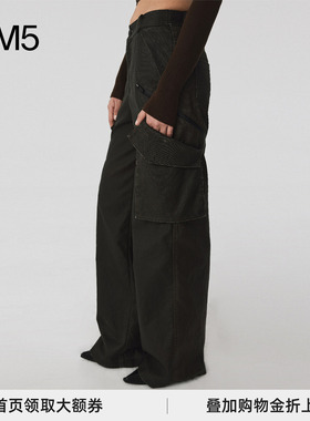 OUTCiRCS 24秋冬新品 VINTAGE 女款重工多功能工装裤