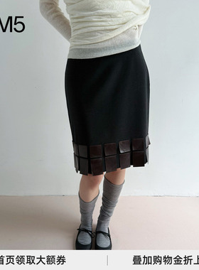 J1M5买手店 PALOMA WOOL 25秋冬 CASU复古拼贴布半裙 设计师品牌