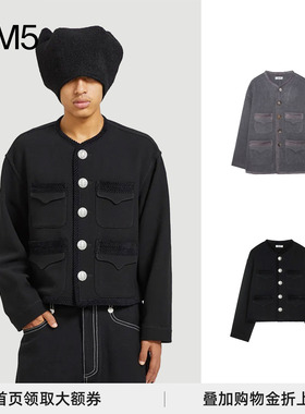 J1M5买手店 PRONOUNCE 25AW 绳索边饰圆领中山装外套