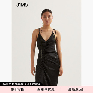 YANG J1M5买手店 GUI 褶皱吊带连衣裙 SAMUEL 23秋冬新品