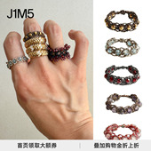 Epissage 授权 26早春 Tressé 宝石编织戒指 Ring 正品