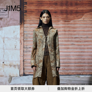 J1M5买手店 NEAR4REST 24秋冬新品 印花系带飘带铜氨衬衫