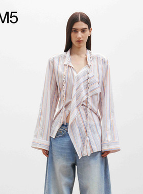 MEDIUM WELL 2026年春夏 26新款 麻花飘带两穿衬衫 设计师品牌