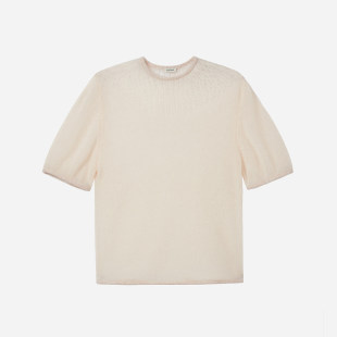 Top薄透针织短上衣短袖 J1M5买手店 Knit 26春夏Hush T恤女 COTEMP