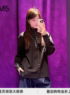 J1M5买手店 PRONOUNCE 26春夏 利落扣袢抗皱羊毛立领衬衫