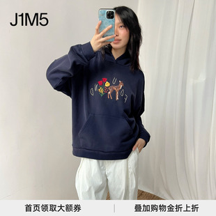 胸前图案袋鼠口袋连帽衫 卫衣 25秋冬 FOUND 正品 现货