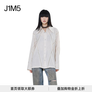 设计师品牌 男女同款 ROCKSTEADY 菱格纹镂空设计衬衫