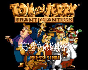 世嘉卡 世嘉机游戏卡 16位黑卡 MD卡 电玩 卡通过关《猫和老鼠》