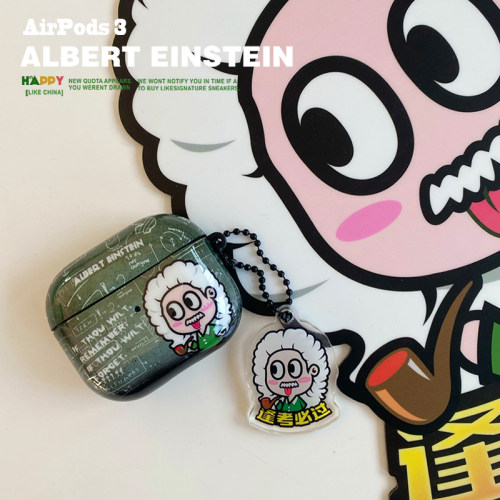 原创可爱因斯坦逢考必过耳机壳