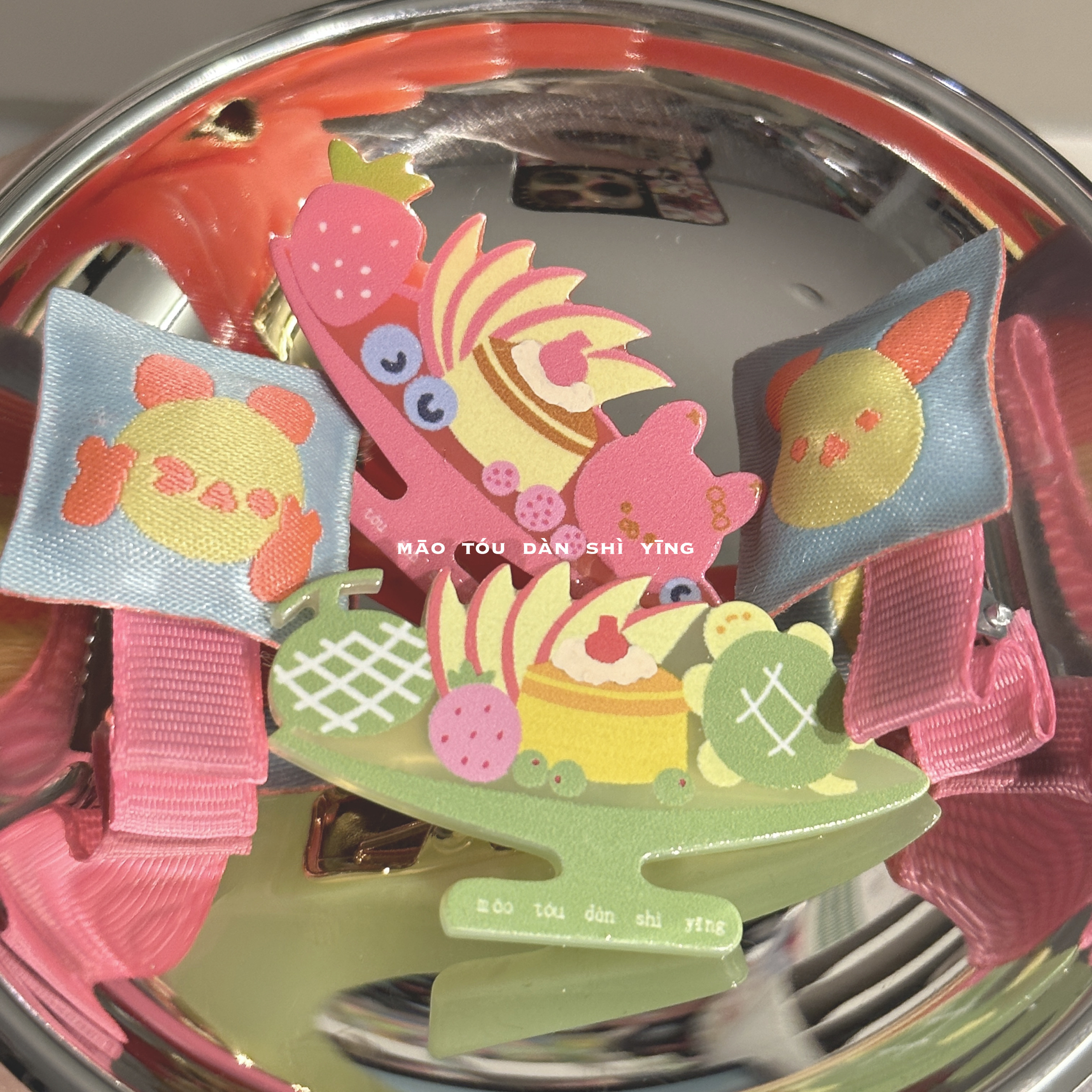 猫头但是鹰原创布丁船醋酸小发夹刘海发夹碎发发夹