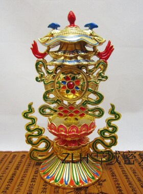 摆件合金美观大方国风八吉祥彩绘