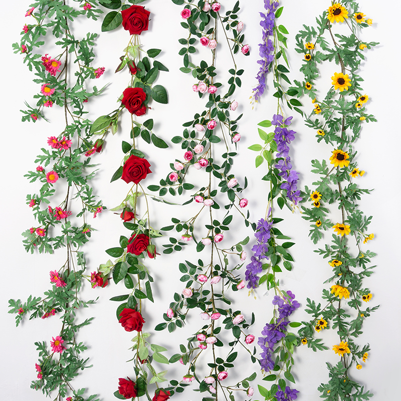 饭店商场酒店遮丑藤蔓藤条玫瑰